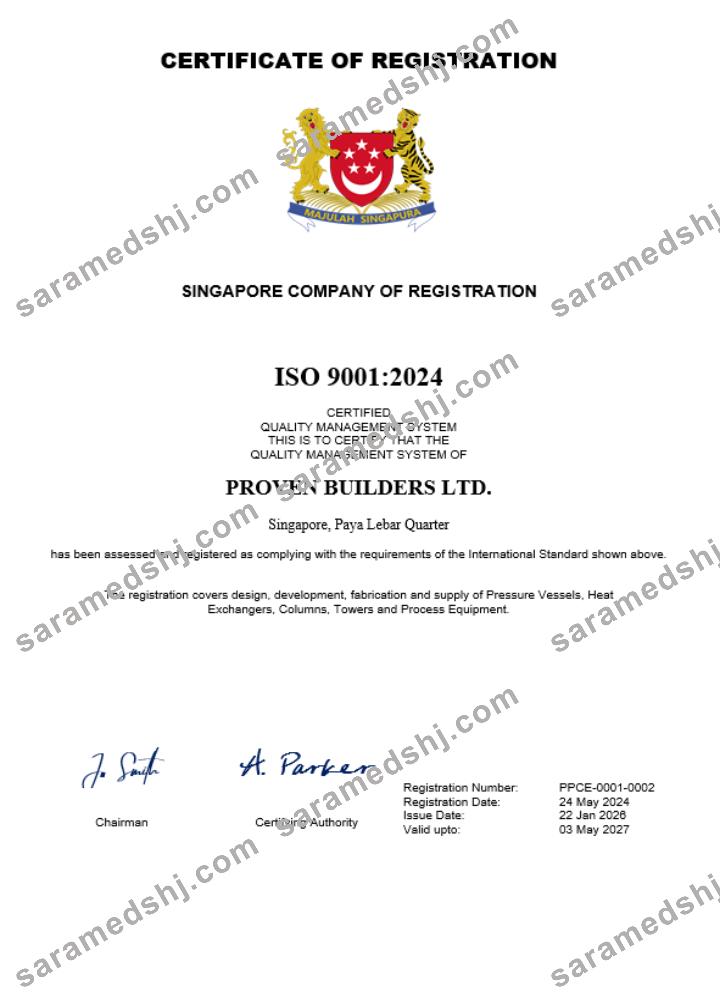Singapore business registration certificate Word and PDF template